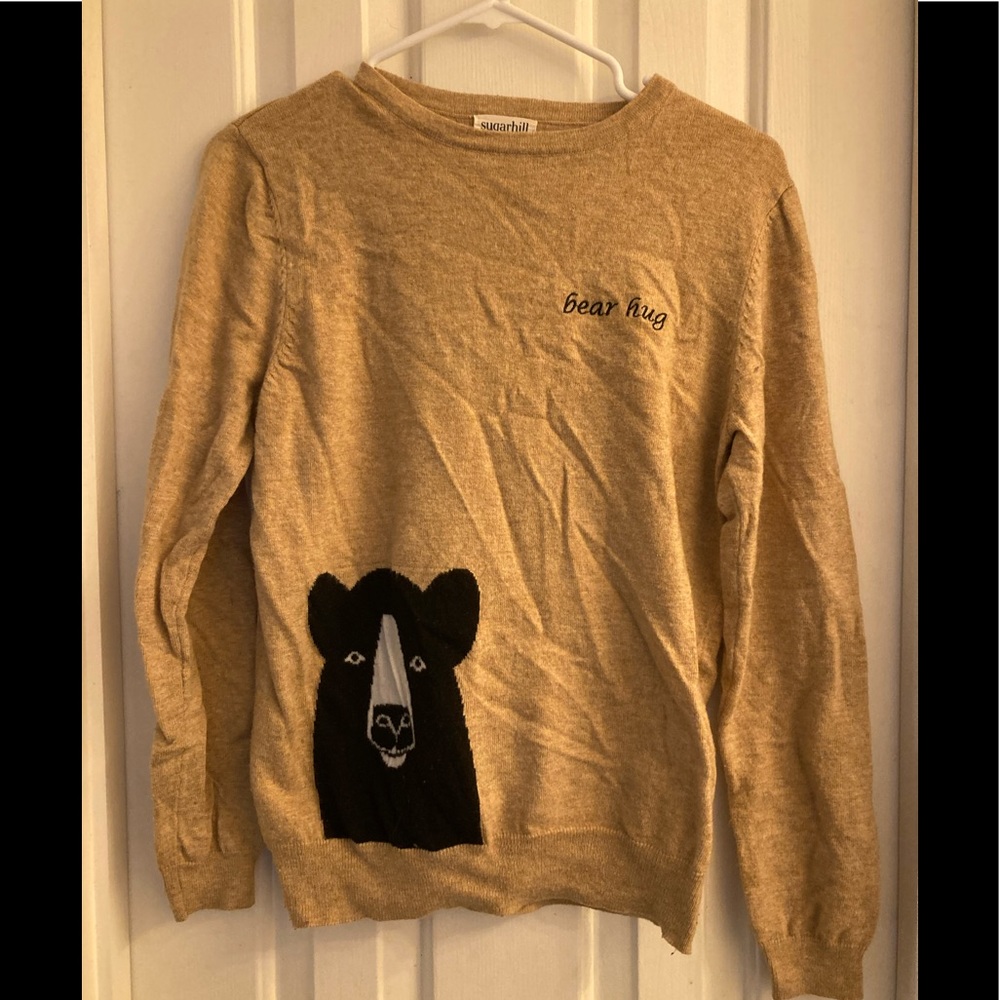 ModCloth bear sweater sm